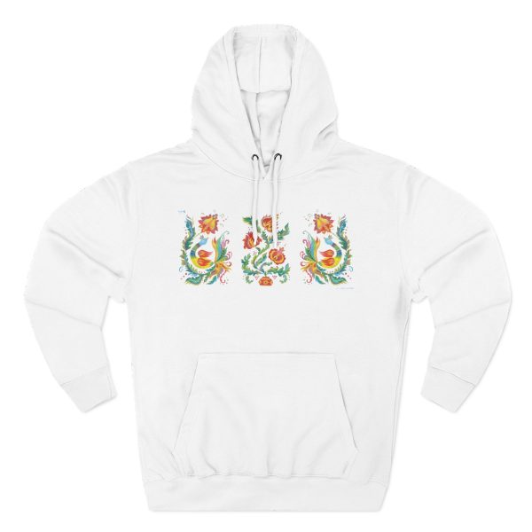 Three-Panel Fleece Hoodie - Triptych "Samchykivka Painting" - Image 6