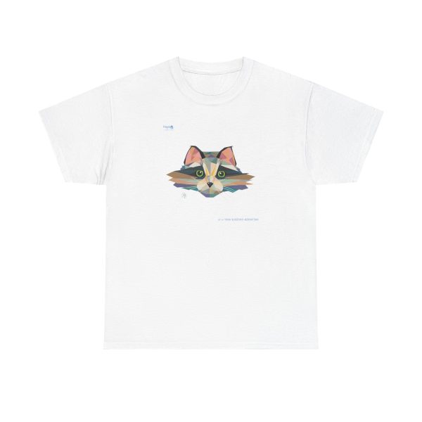 Unisex Heavy Cotton Tee – Pixel Whiskers - Image 7