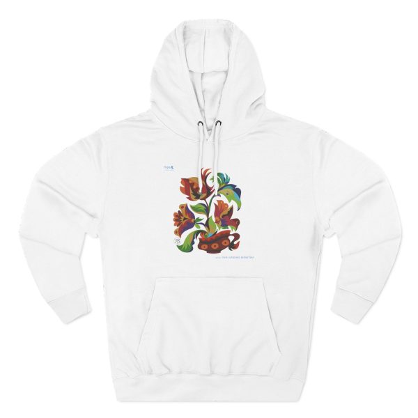 Three-Panel Fleece Hoodie – Cup of Bloom - Image 6