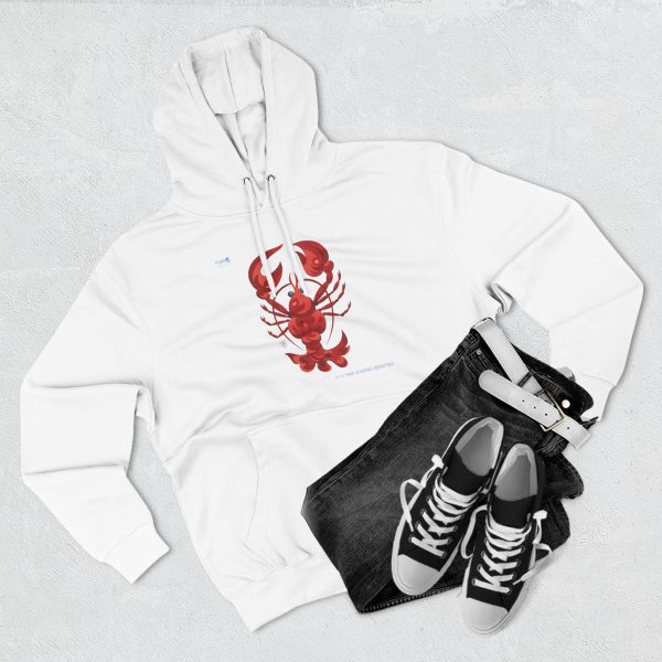 Three-Panel Fleece Hoodie — Crimson Claws - Image 7
