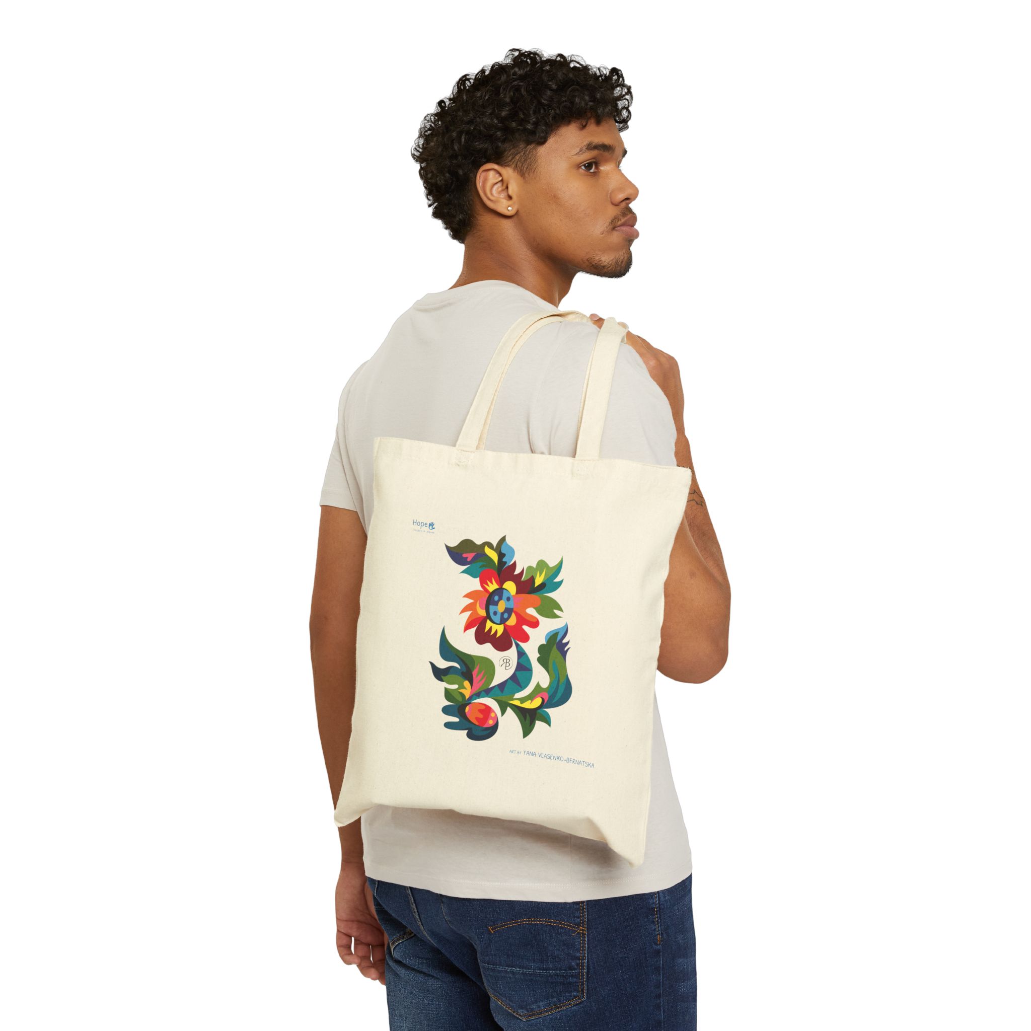 Cotton Canvas Tote Bag – Rooted in Light