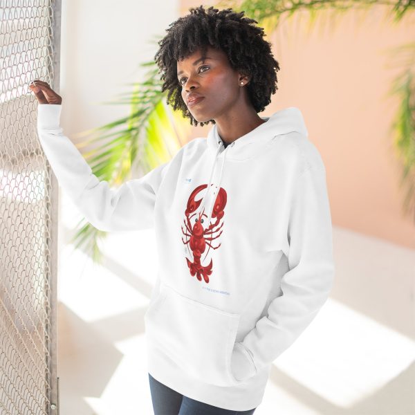 Three-Panel Fleece Hoodie — Crimson Claws - Image 9