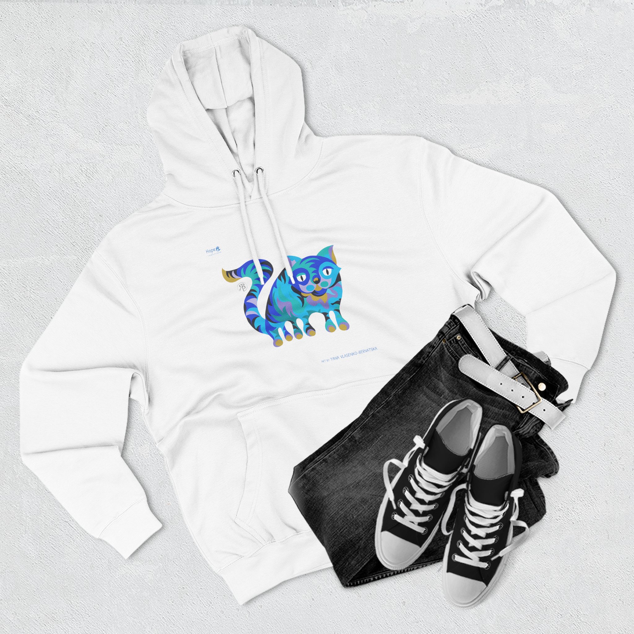 Three-Panel Fleece Hoodie – Whisker Whimsy