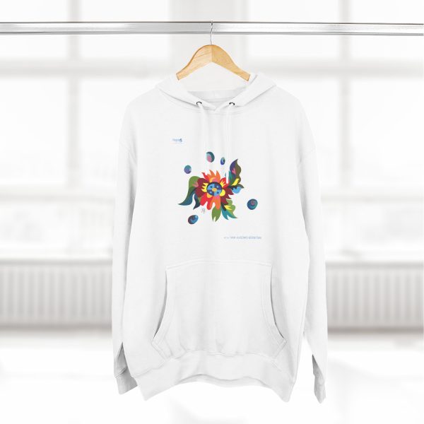 Three-Panel Fleece Hoodie – Blossom of Light - Image 10