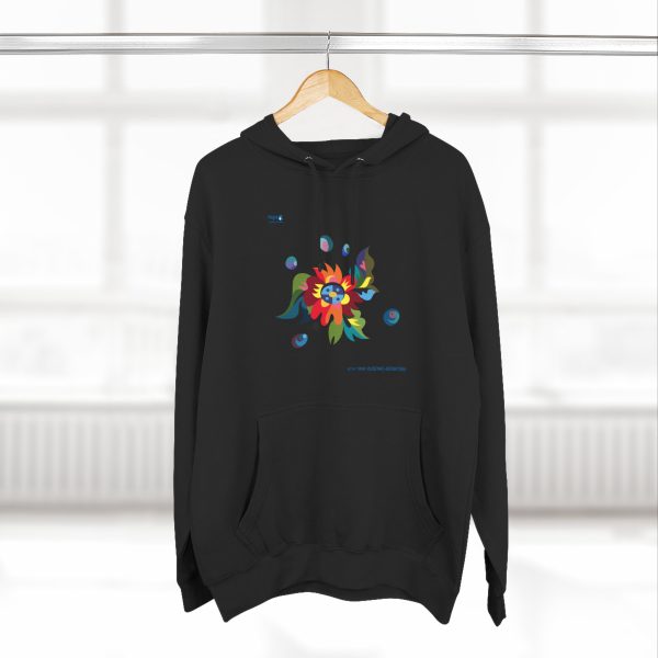 Three-Panel Fleece Hoodie – Blossom of Light - Image 5