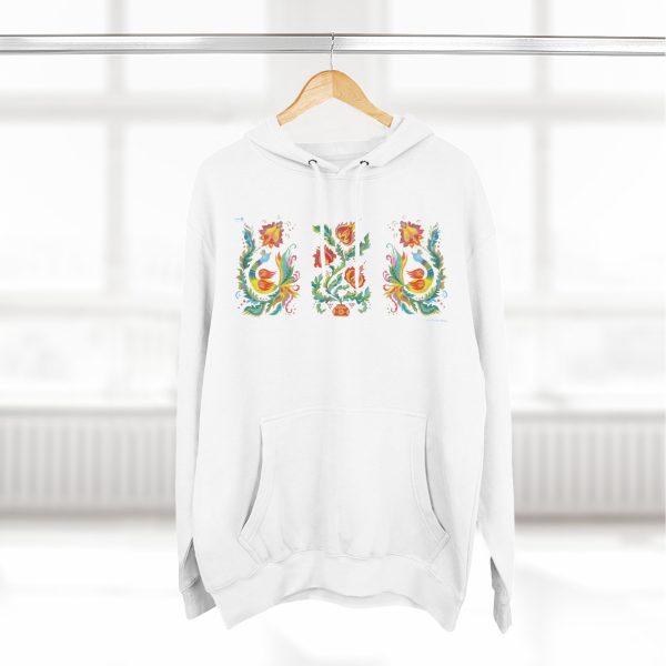 Three-Panel Fleece Hoodie - Triptych "Samchykivka Painting" - Image 10