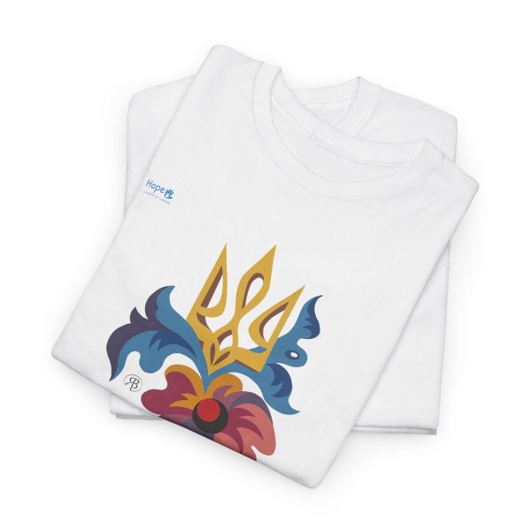 Unisex Heavy Cotton Tee – Bloom for Ukraine - Image 9