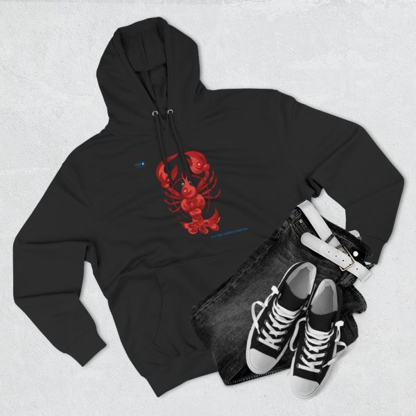 Three-Panel Fleece Hoodie — Crimson Claws - Image 2