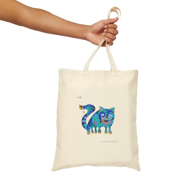 Cotton Canvas Tote Bag – Whisker Whimsy - Image 3