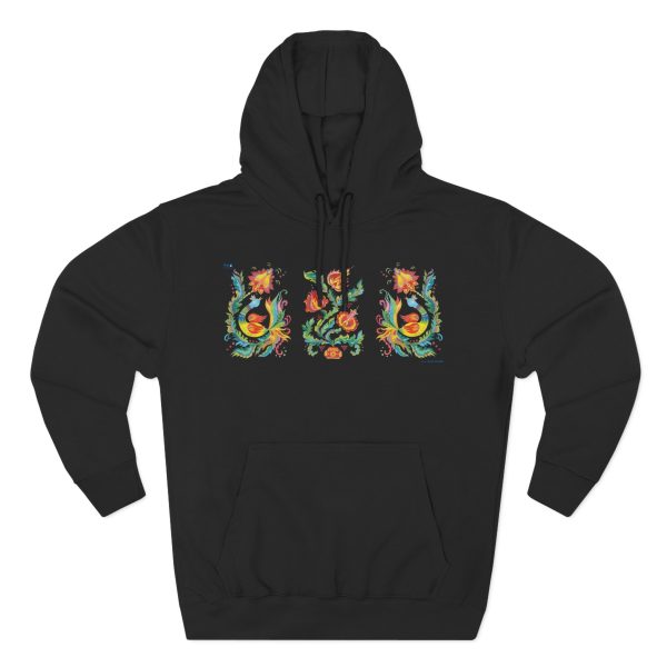Three-Panel Fleece Hoodie - Triptych "Samchykivka Painting"