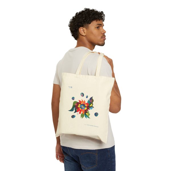 Cotton Canvas Tote Bag – Blossom of Light - Image 2