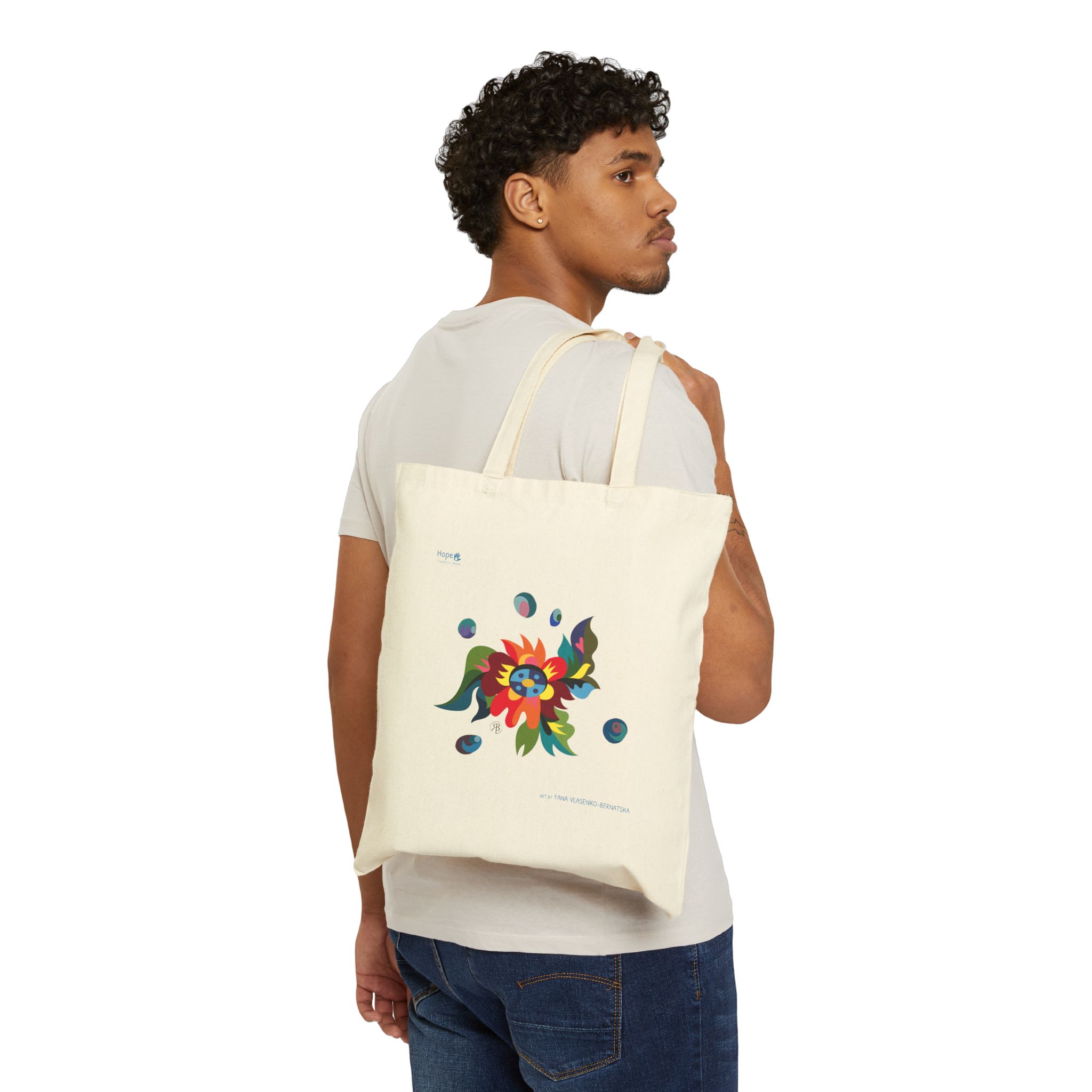 Cotton Canvas Tote Bag – Blossom of Light