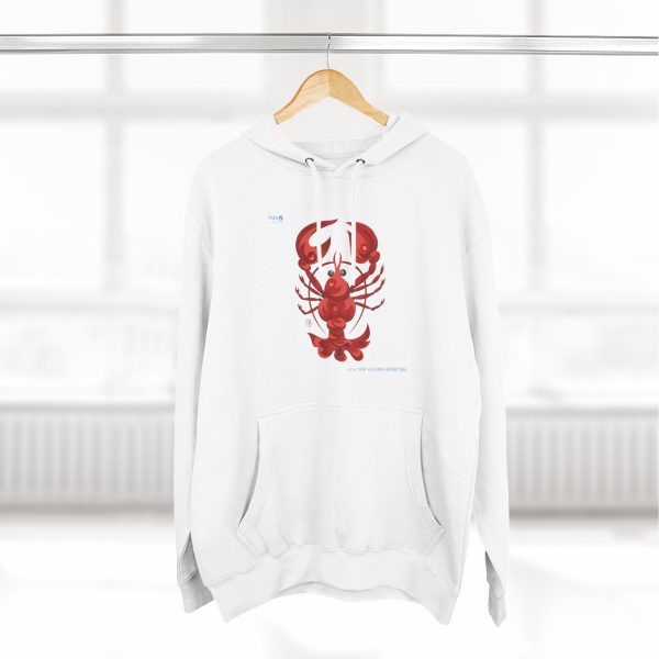 Three-Panel Fleece Hoodie — Crimson Claws - Image 10