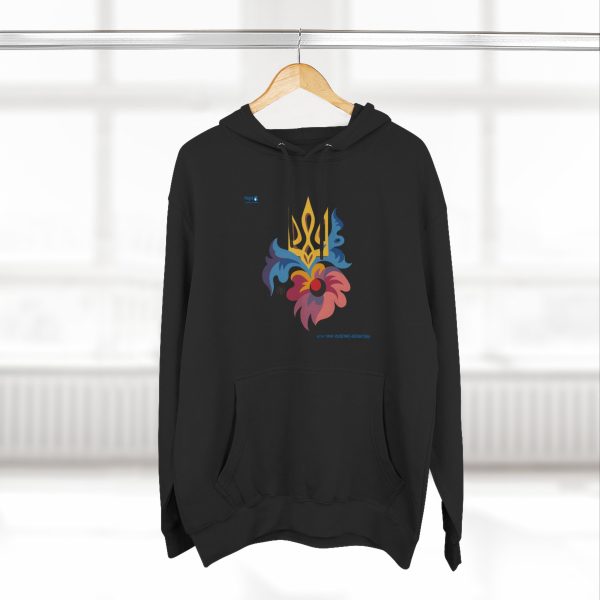 Three-Panel Fleece Hoodie –  Bloom for Ukraine - Image 5