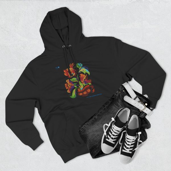 Three-Panel Fleece Hoodie – Cup of Bloom - Image 2