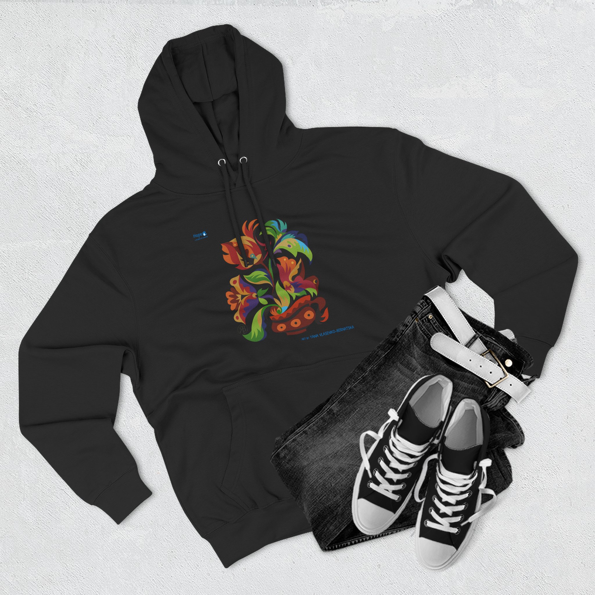Three-Panel Fleece Hoodie – Cup of Bloom