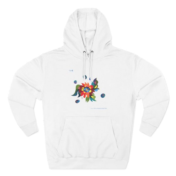 Three-Panel Fleece Hoodie – Blossom of Light - Image 6