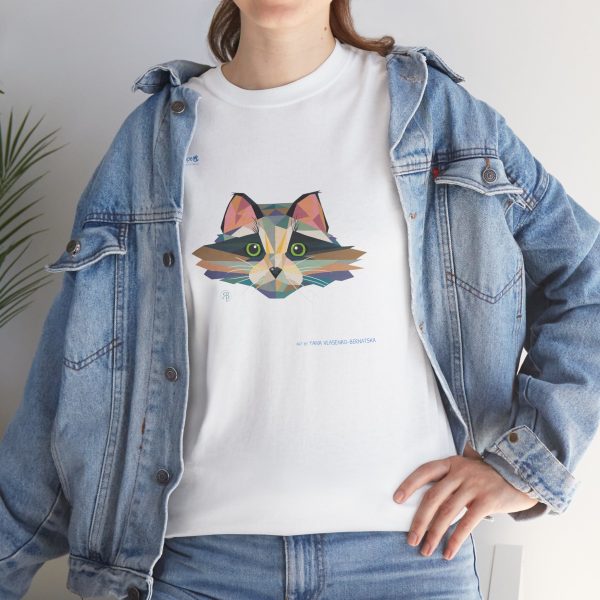 Unisex Heavy Cotton Tee – Pixel Whiskers - Image 11