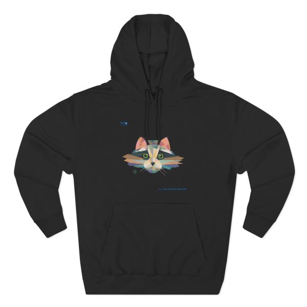 Three-Panel Fleece Hoodie – Pixel Whiskers