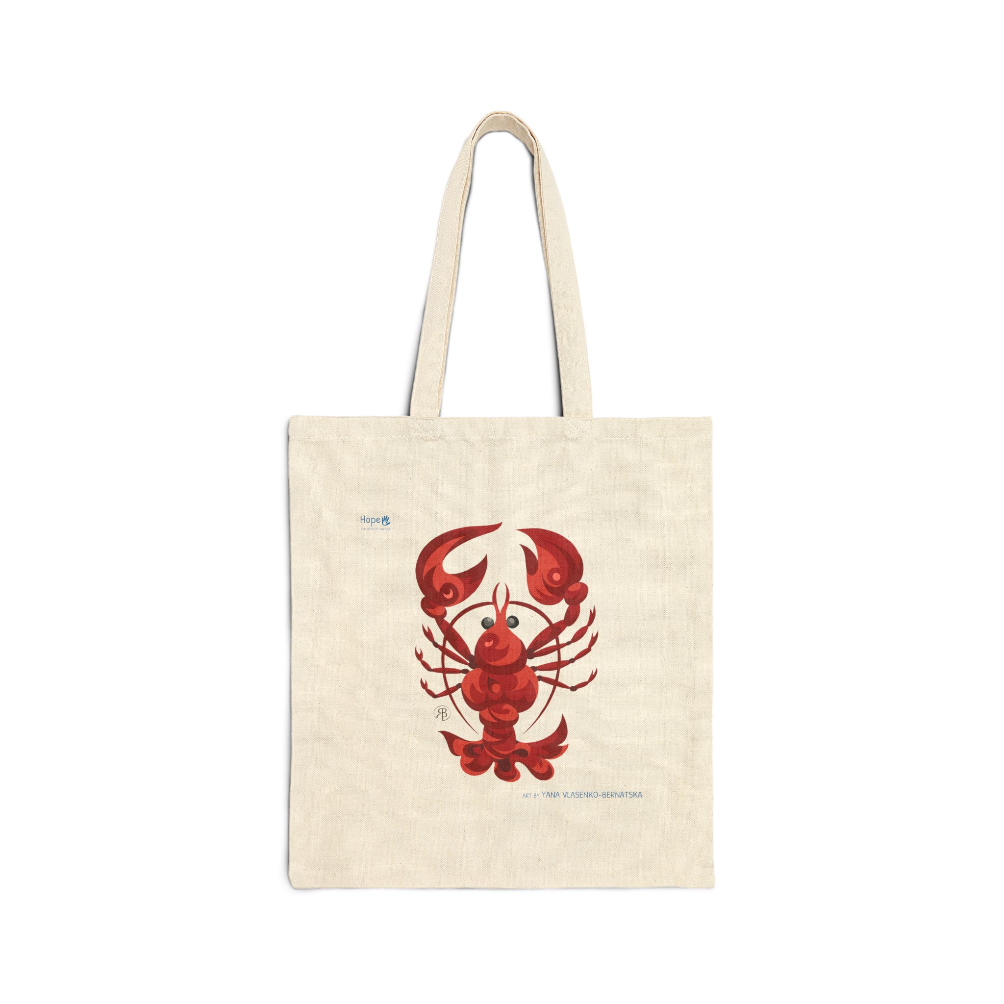 Cotton Canvas Tote Bag – Crimson Claws