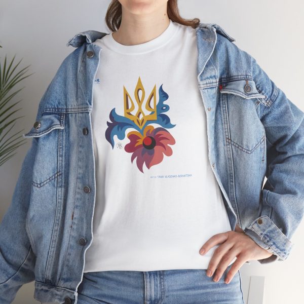 Unisex Heavy Cotton Tee – Bloom for Ukraine - Image 11