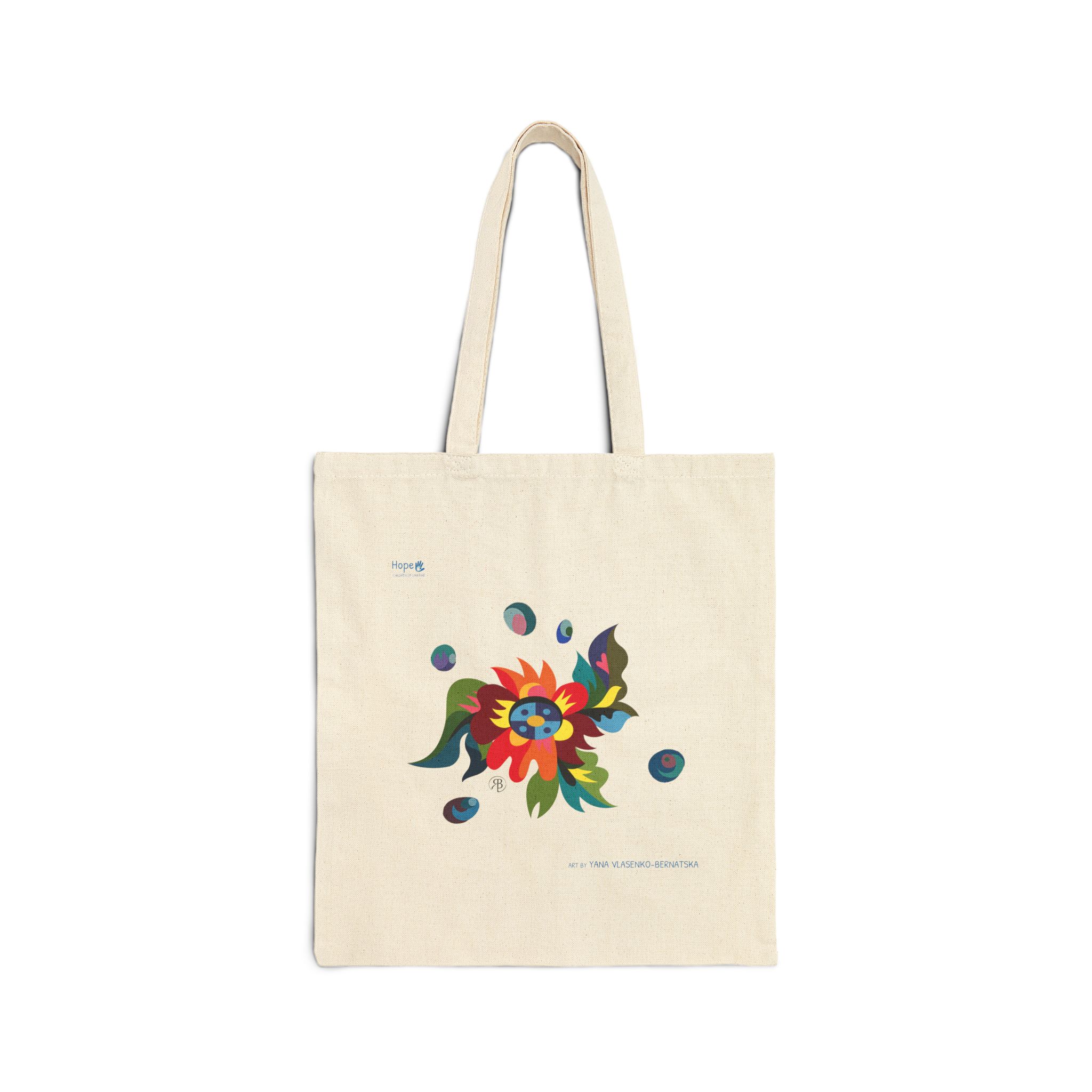 Cotton Canvas Tote Bag – Blossom of Light