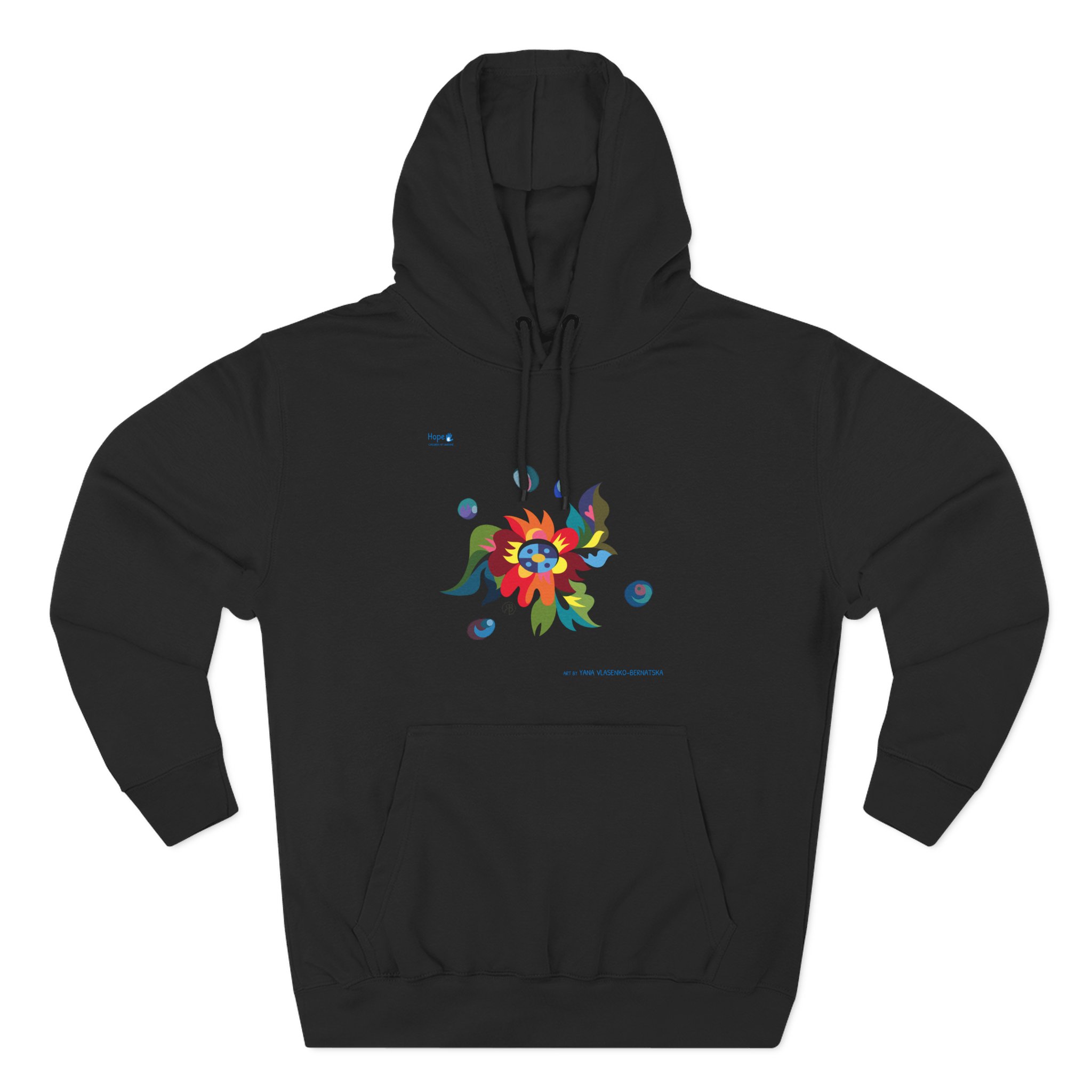 Three-Panel Fleece Hoodie – Blossom of Light