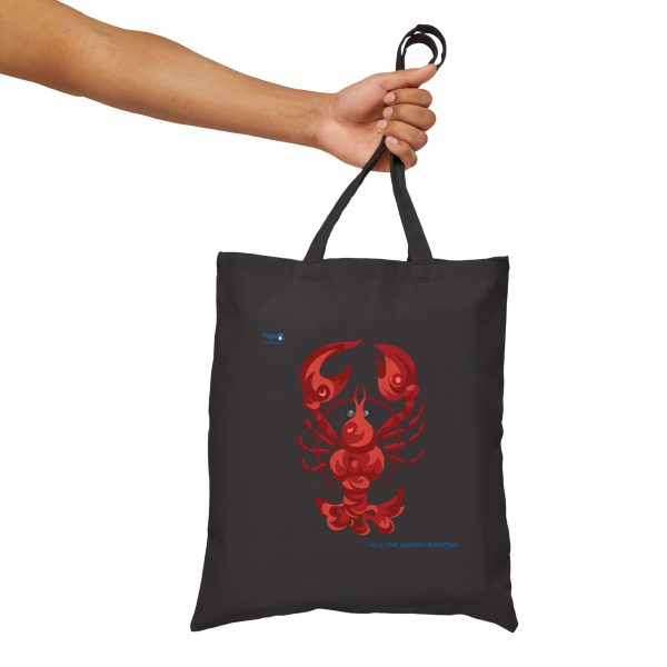 Cotton Canvas Tote Bag – Crimson Claws - Image 8