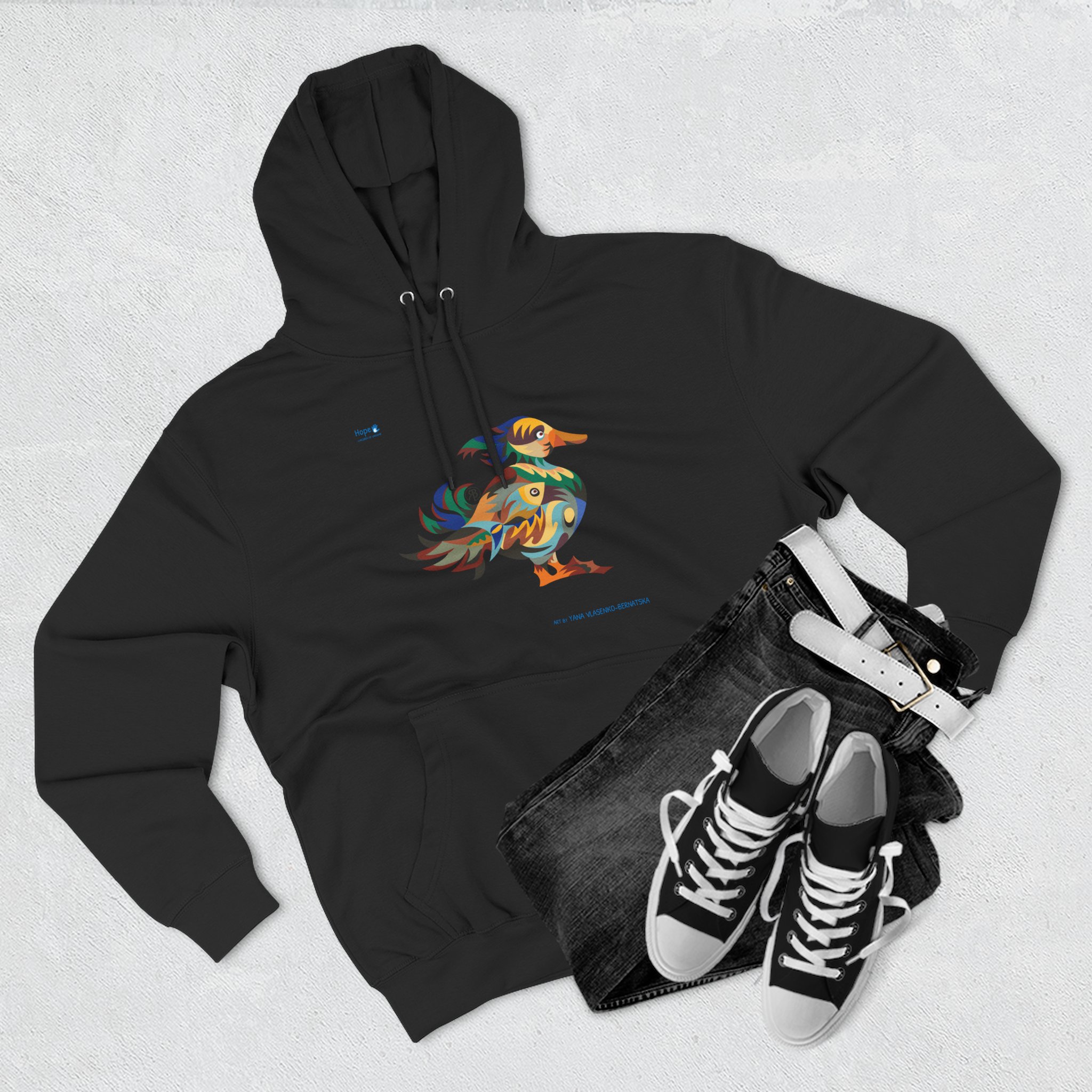 Three-Panel Fleece Hoodie – The Creator