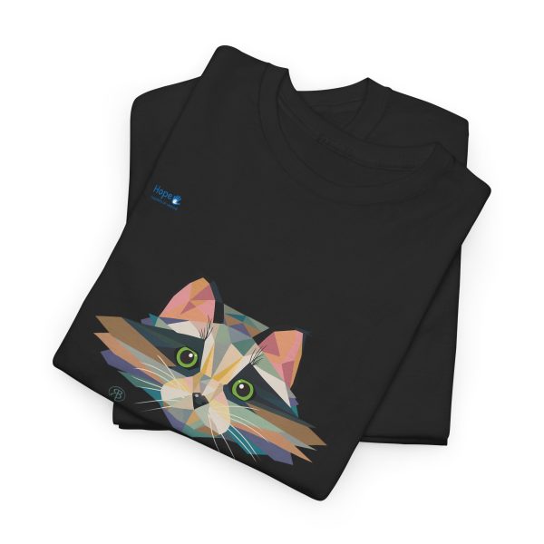 Unisex Heavy Cotton Tee – Pixel Whiskers - Image 3