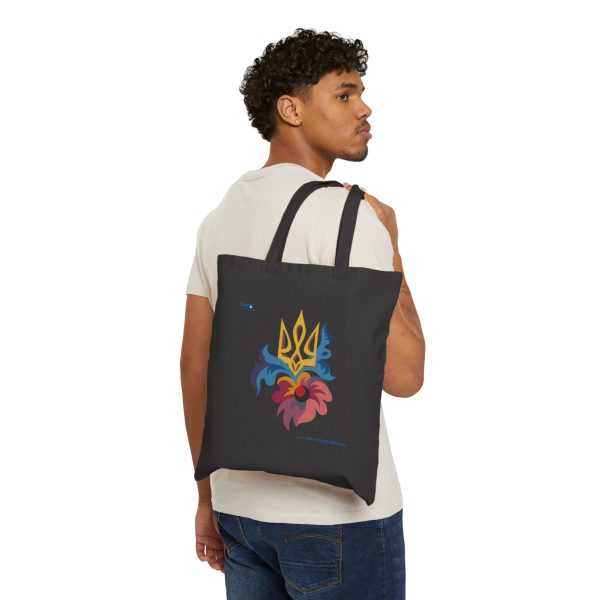 Cotton Canvas Tote Bag – Bloom for Ukraine - Image 7